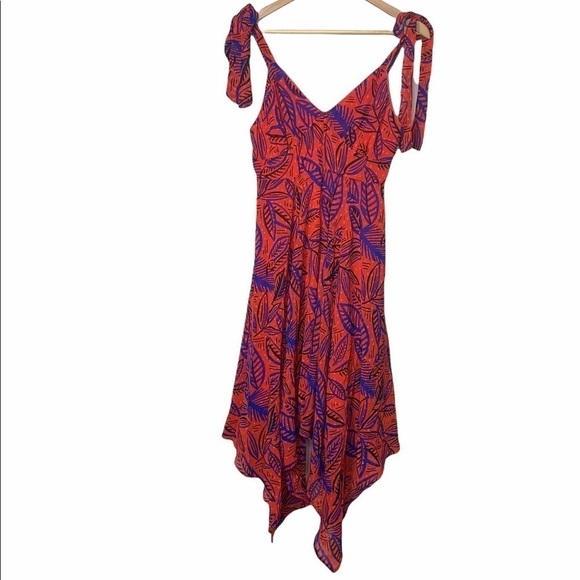 Alexis X Target Tropical Leaf Tie Strap Dress S - Picture 7 of 8